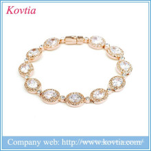 Zircon bracelet, Luxury women gold jewelry coin bracelet zircon bracelet